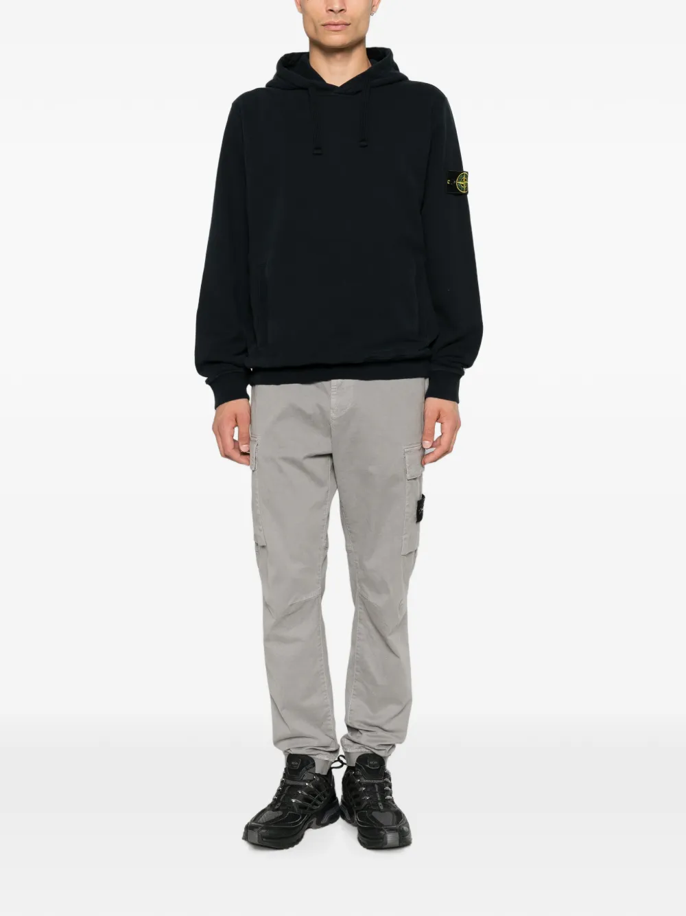 Stone Island Katoenen hoodie Blauw