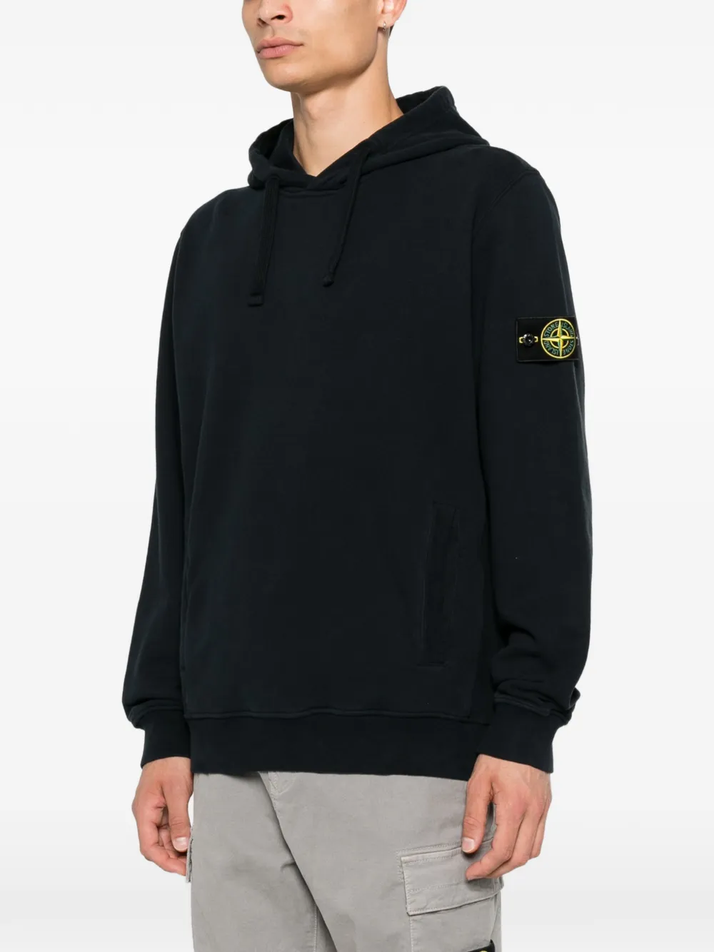 Stone Island Katoenen hoodie Blauw