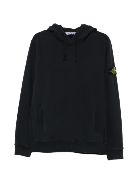 Stone Island logo-patch drawstring hoodie