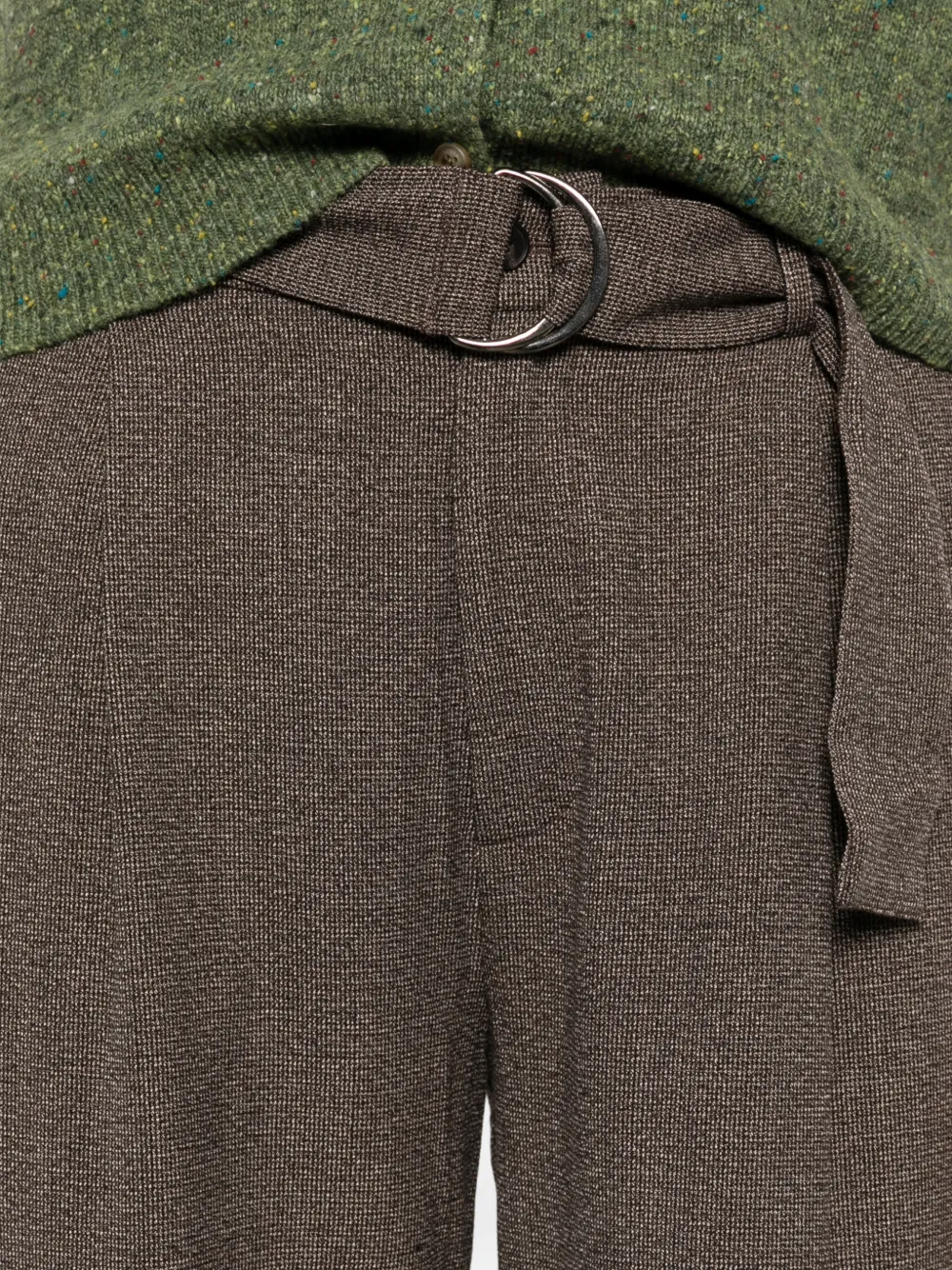 YERSE Broek met wijde pijpen Bruin