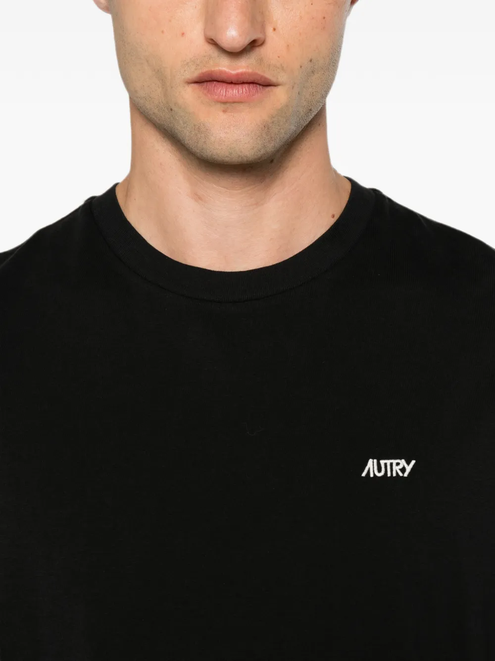Autry T-shirt met geborduurd logo Zwart