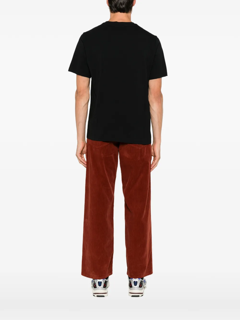 Autry T-shirt met geborduurd logo Zwart