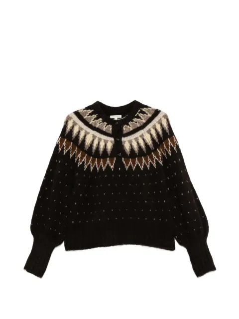 YERSE pull en maille à motif