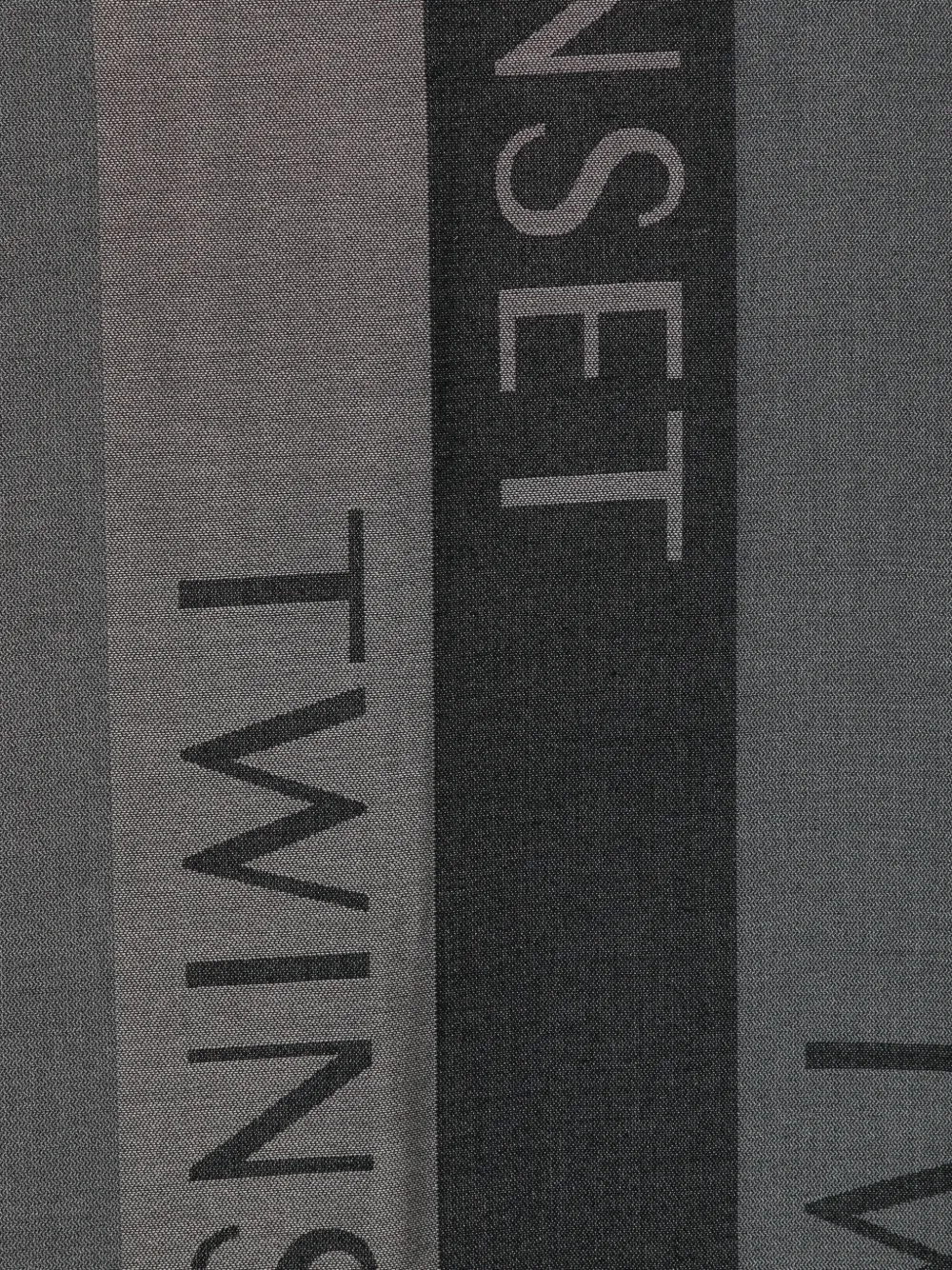 TWINSET Sjaal met logoprint Zwart