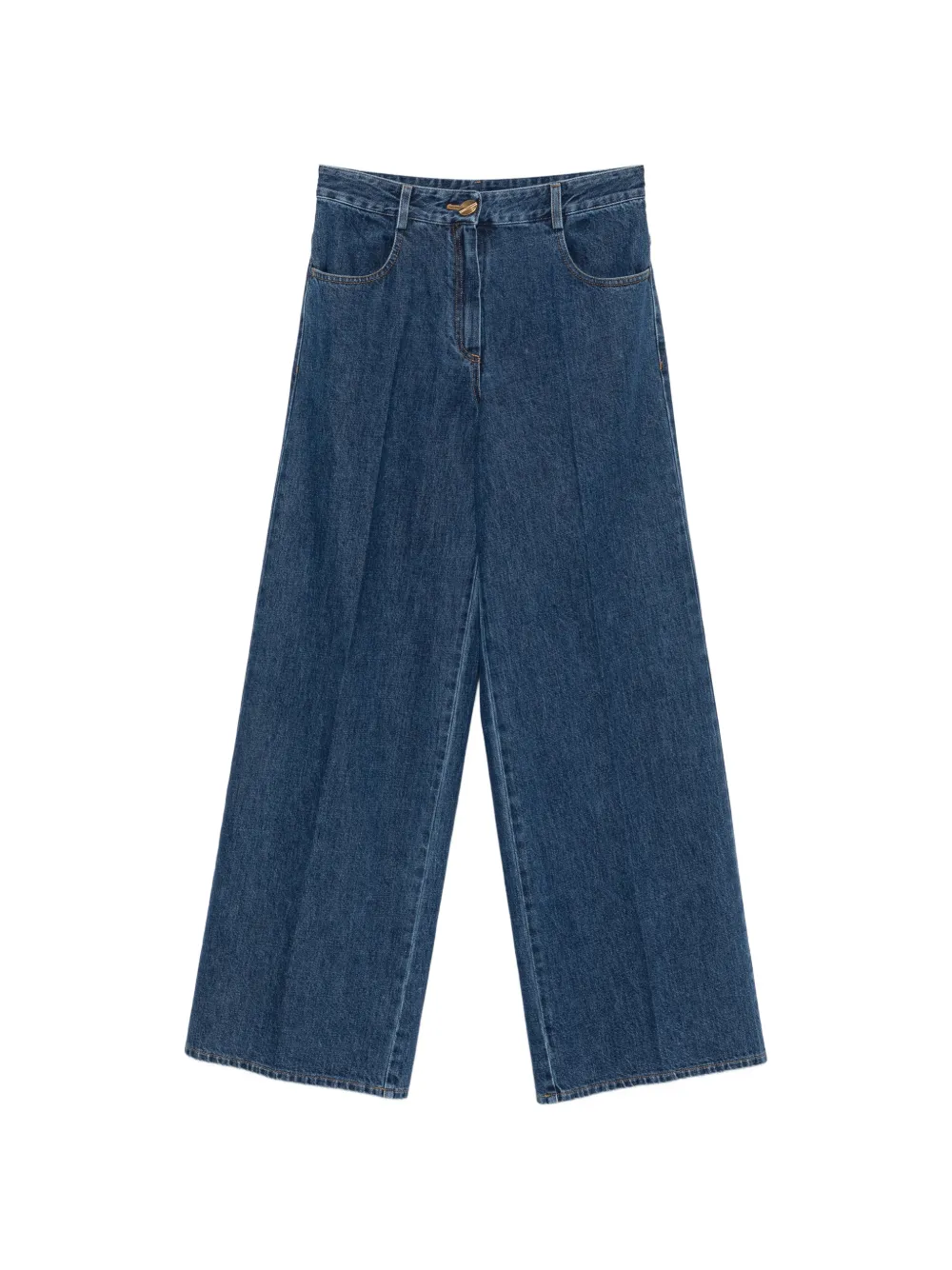 Forte Forte belt-loops jeans - Blu