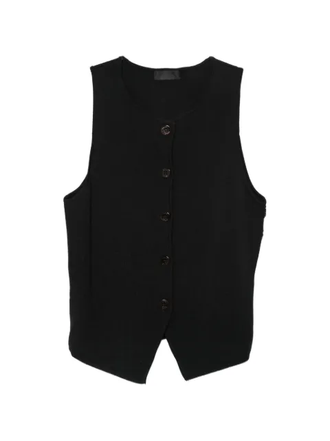 LIU JO lace-panel button-fastening waistcoat