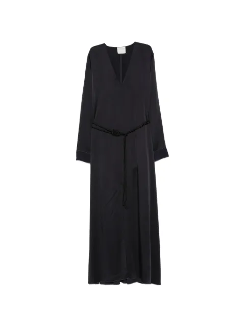 Forte Forte vestido largo con cinturón y cuello en V