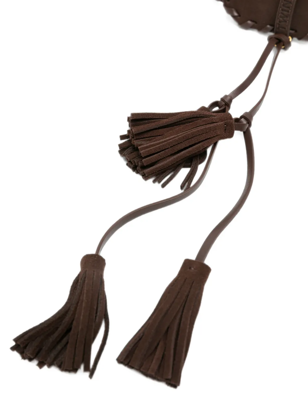 TWINSET Riem met kwastje en stikselafwerking Bruin