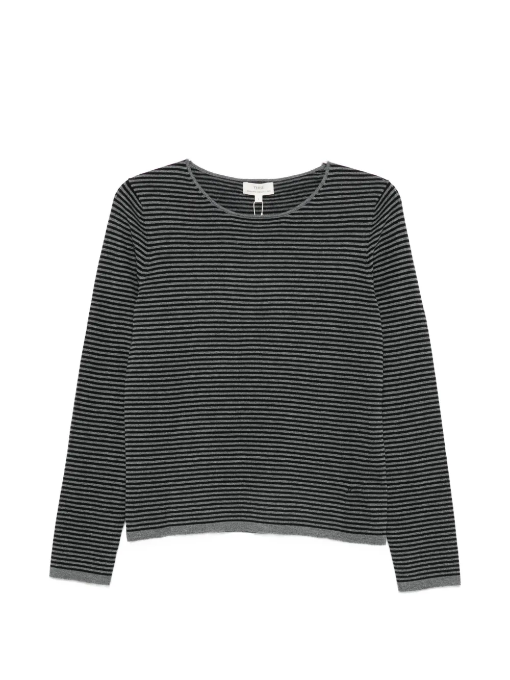 YERSE striped cotton T-shirt - Nero