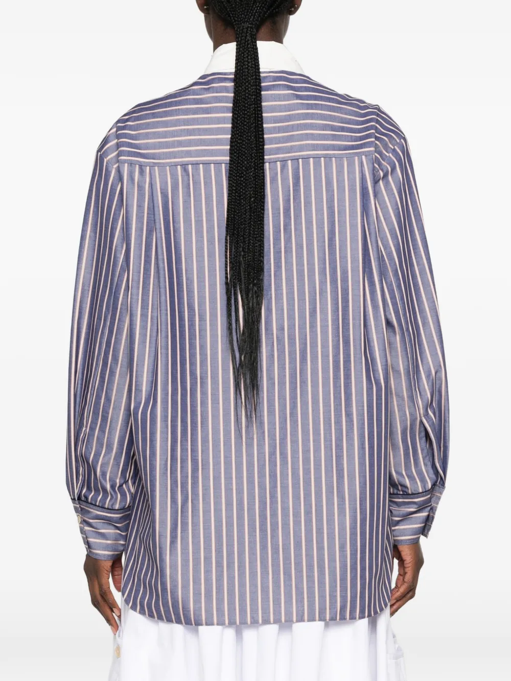 Forte Blouse verfraaid met kristallen Blauw