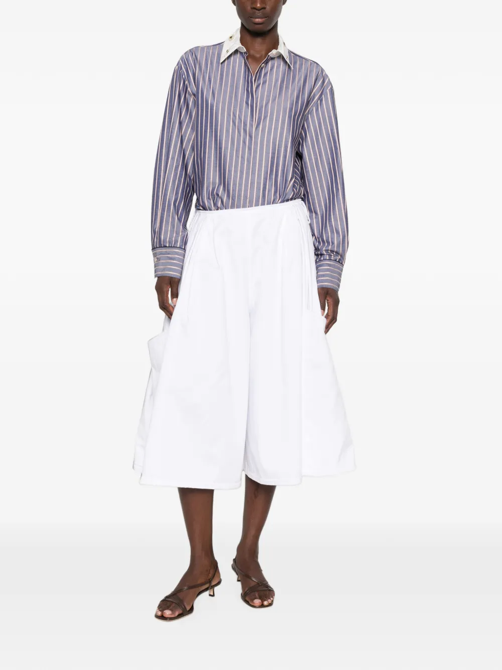 Forte Blouse verfraaid met kristallen Blauw