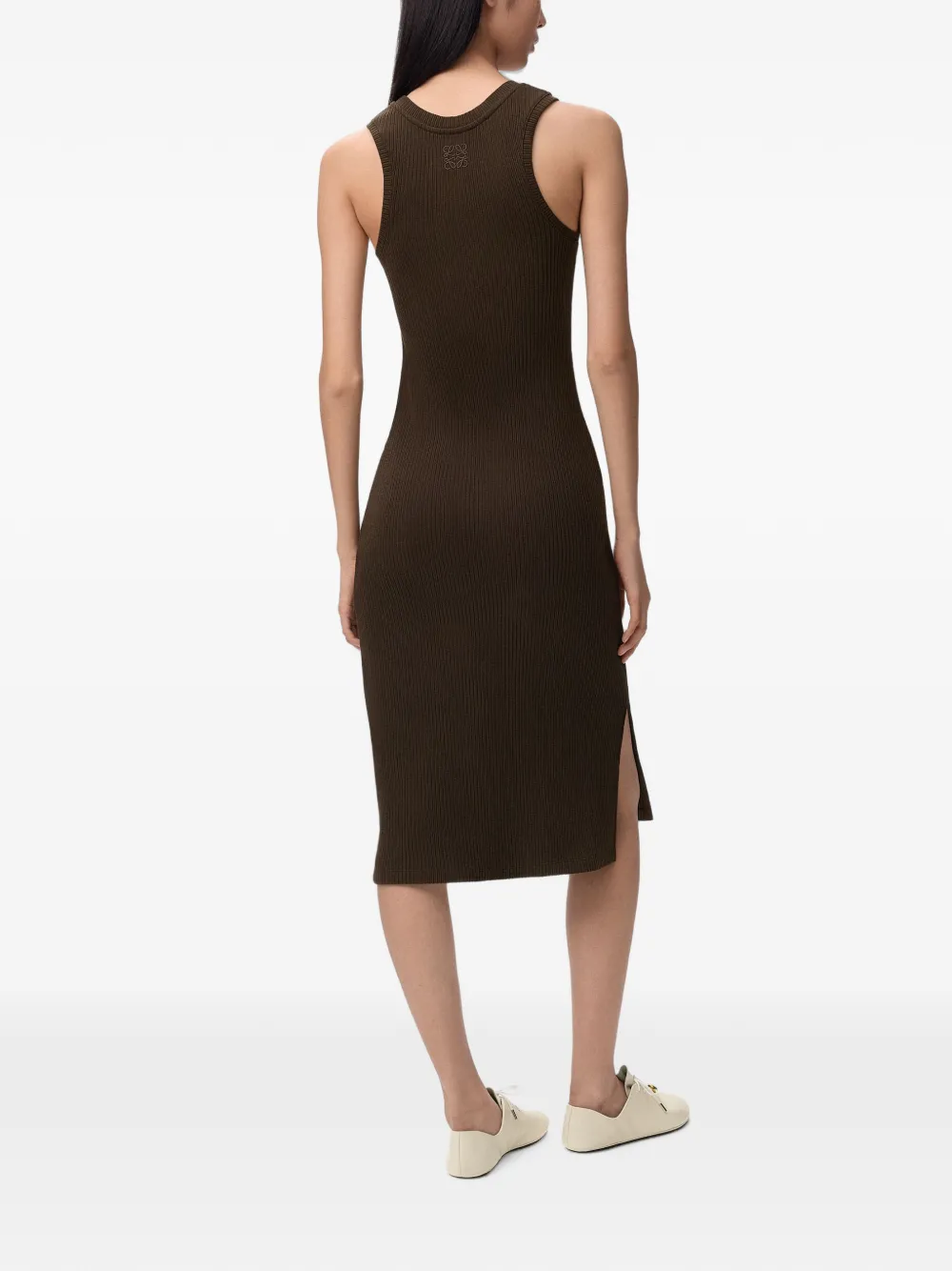LOEWE Jurk van stretch-katoen Bruin
