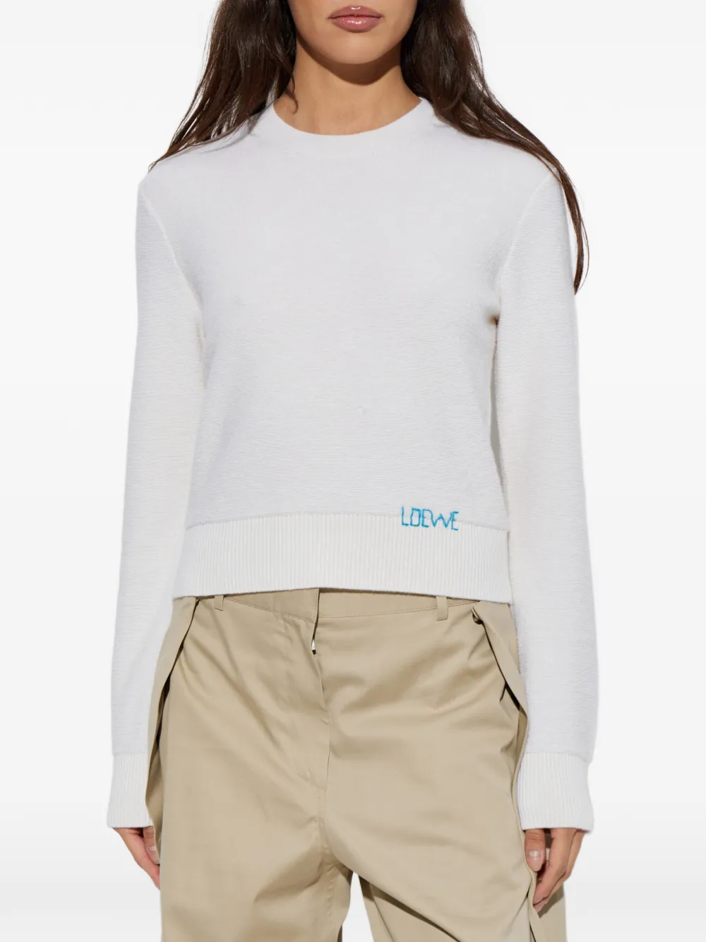 LOEWE Wollen trui Beige
