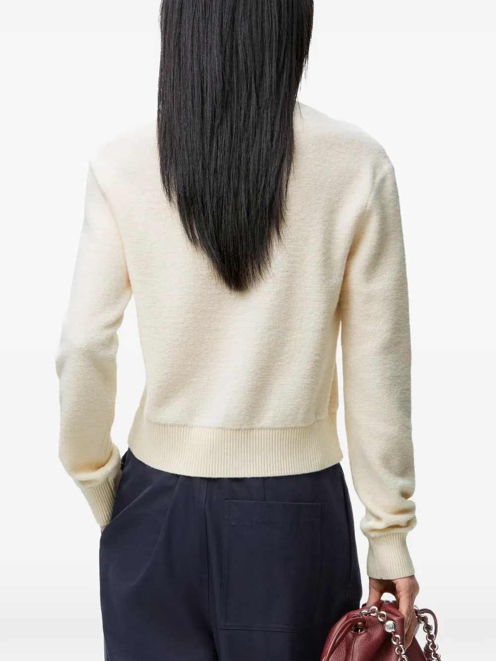LOEWE Sweater in Wool in Neutrals, view 4