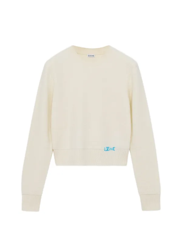Loewe Sweater in Wool in Neutrals