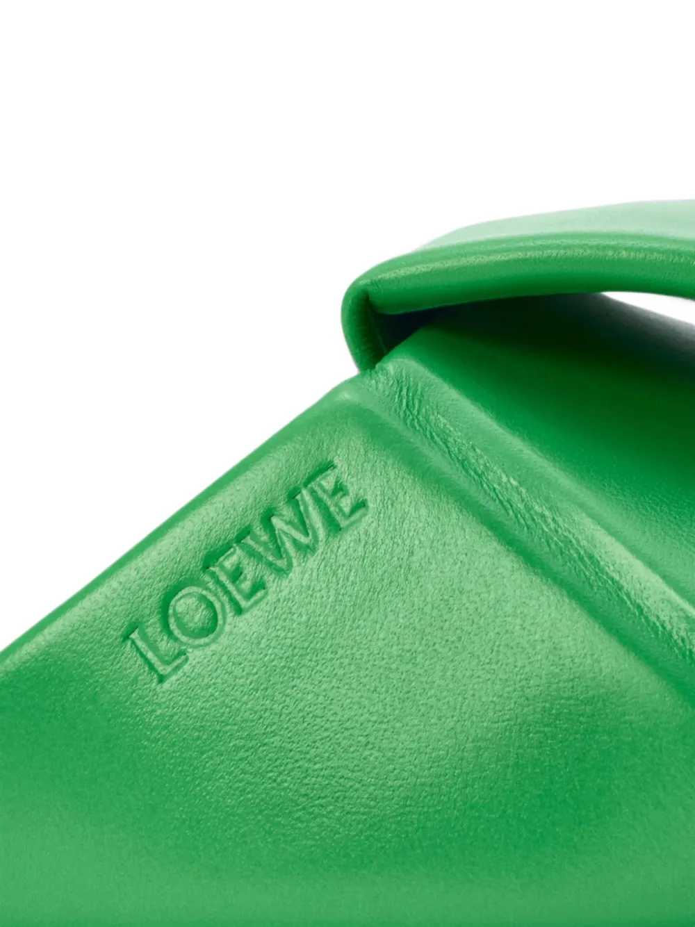 LOEWE Origami padded square-toe flat sandals Groen