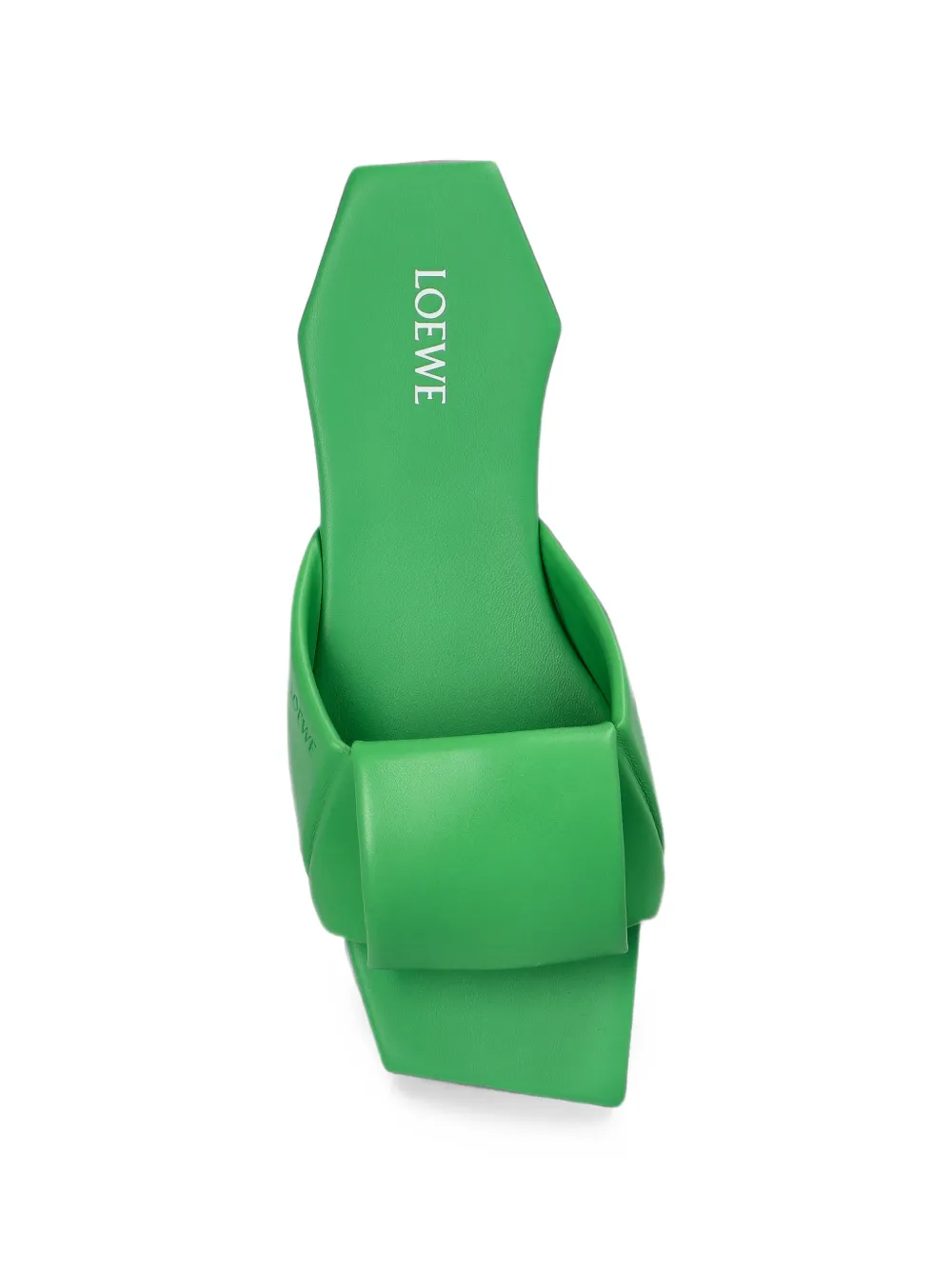 LOEWE Origami gewatteerde sandalen met vierkante neus Groen