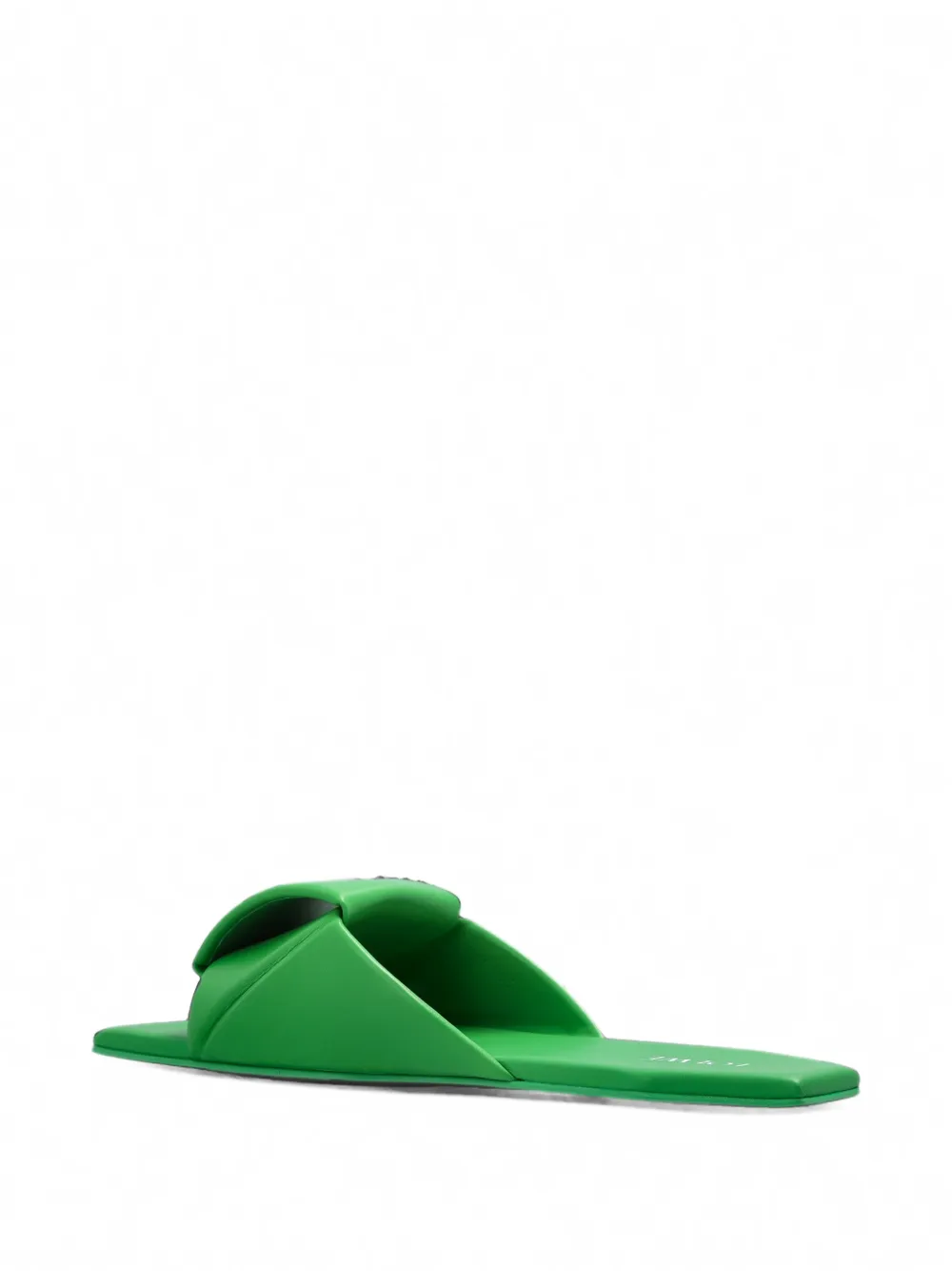 LOEWE Origami gewatteerde sandalen met vierkante neus Groen