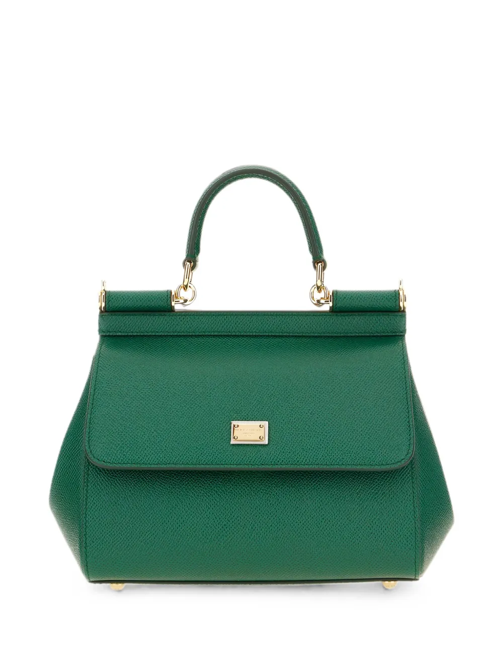Dolce & Gabbana Small Sicily Tote Bag In Green