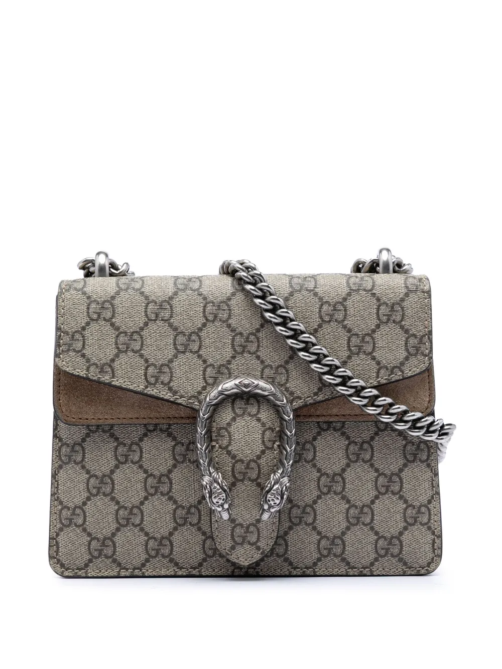 Gucci Pre-Owned 2016-2026 Small GG Supreme Dionysus crossbody bag - Toni neutri