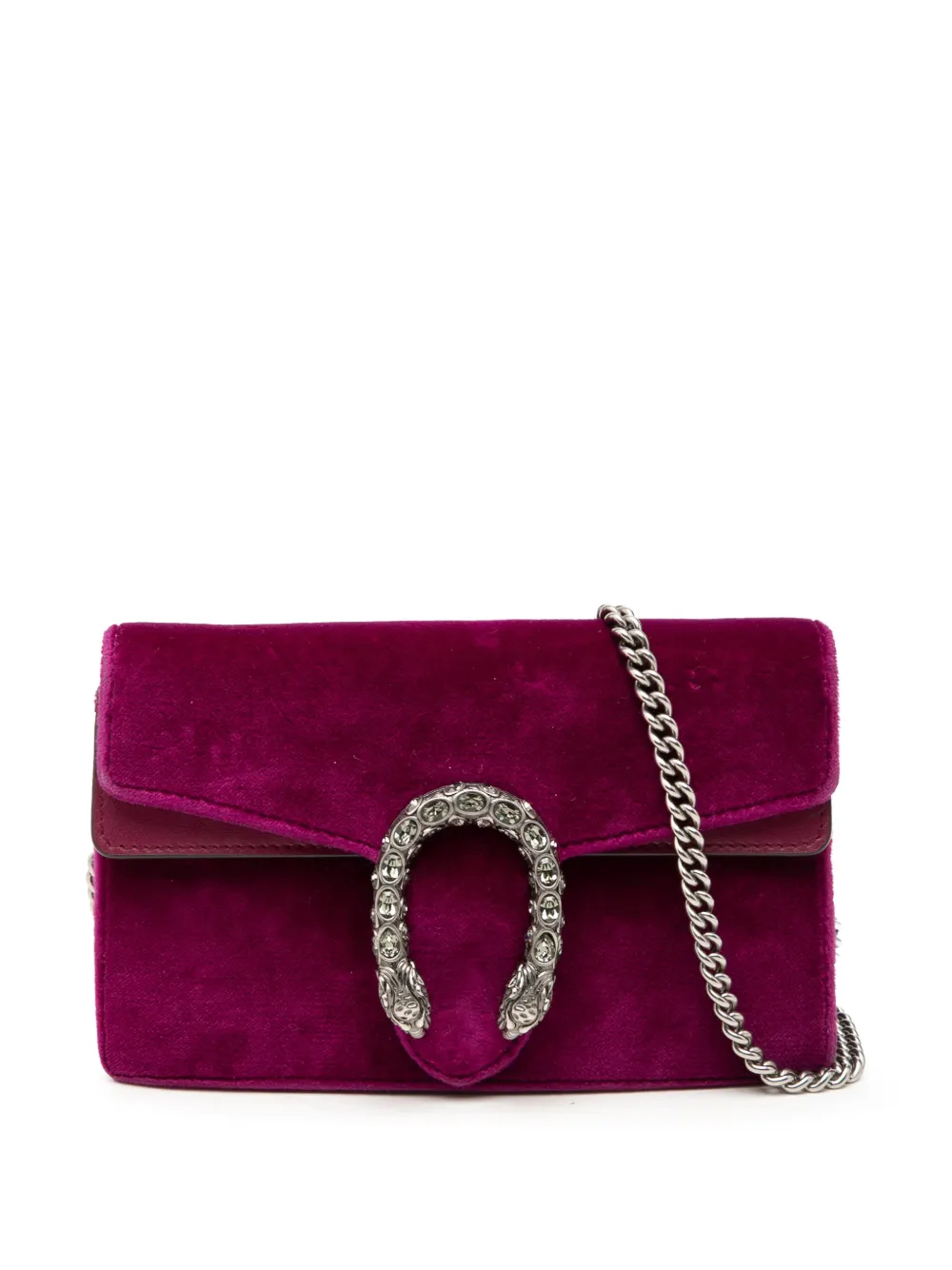 Gucci Pre-Owned 2016-2026 Mini Velvet Dionysus crossbody bag - Purple