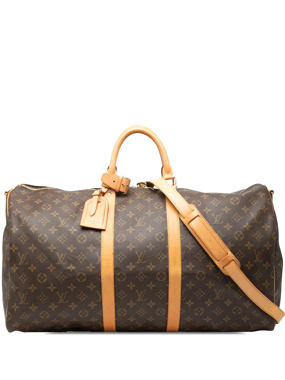 Louis Vuitton Pre-Owned 2000 Monogram Keepall Bandouliere 55 travel bag - Marrone