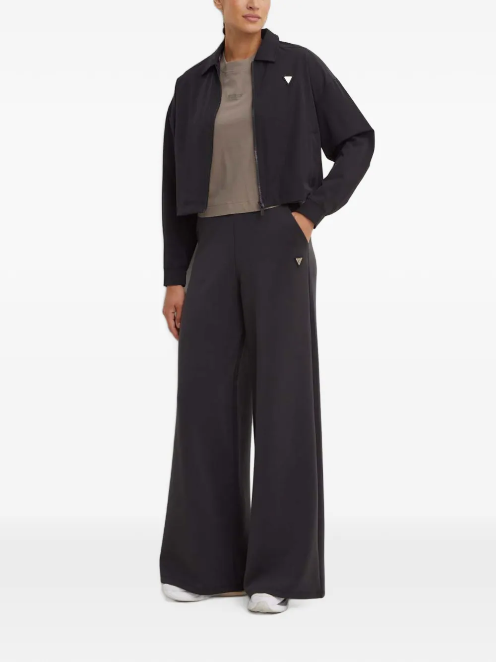 GUESS USA Broek met wijde pijpen Grijs