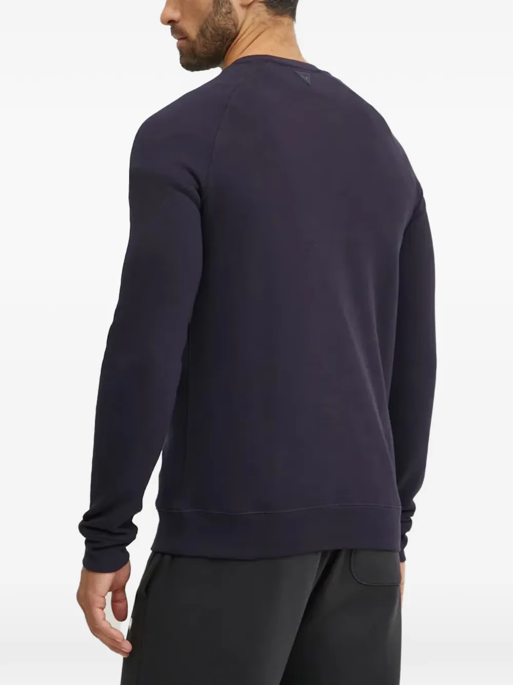 GUESS USA Trui met raglan mouwen en logo-reliëf Blauw