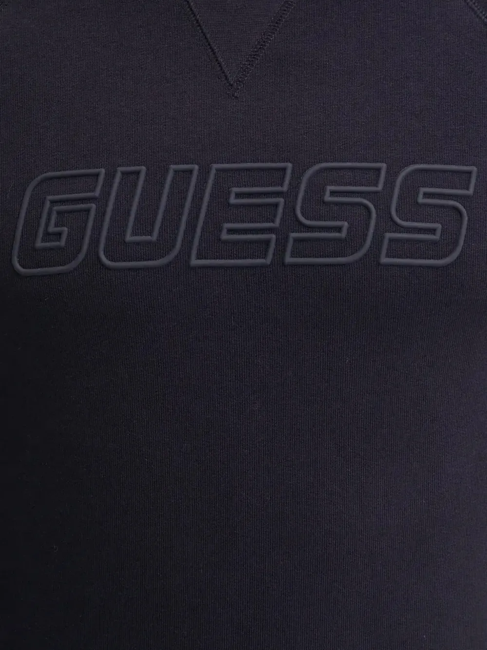 GUESS USA Trui met raglan mouwen en logo-reliëf Blauw