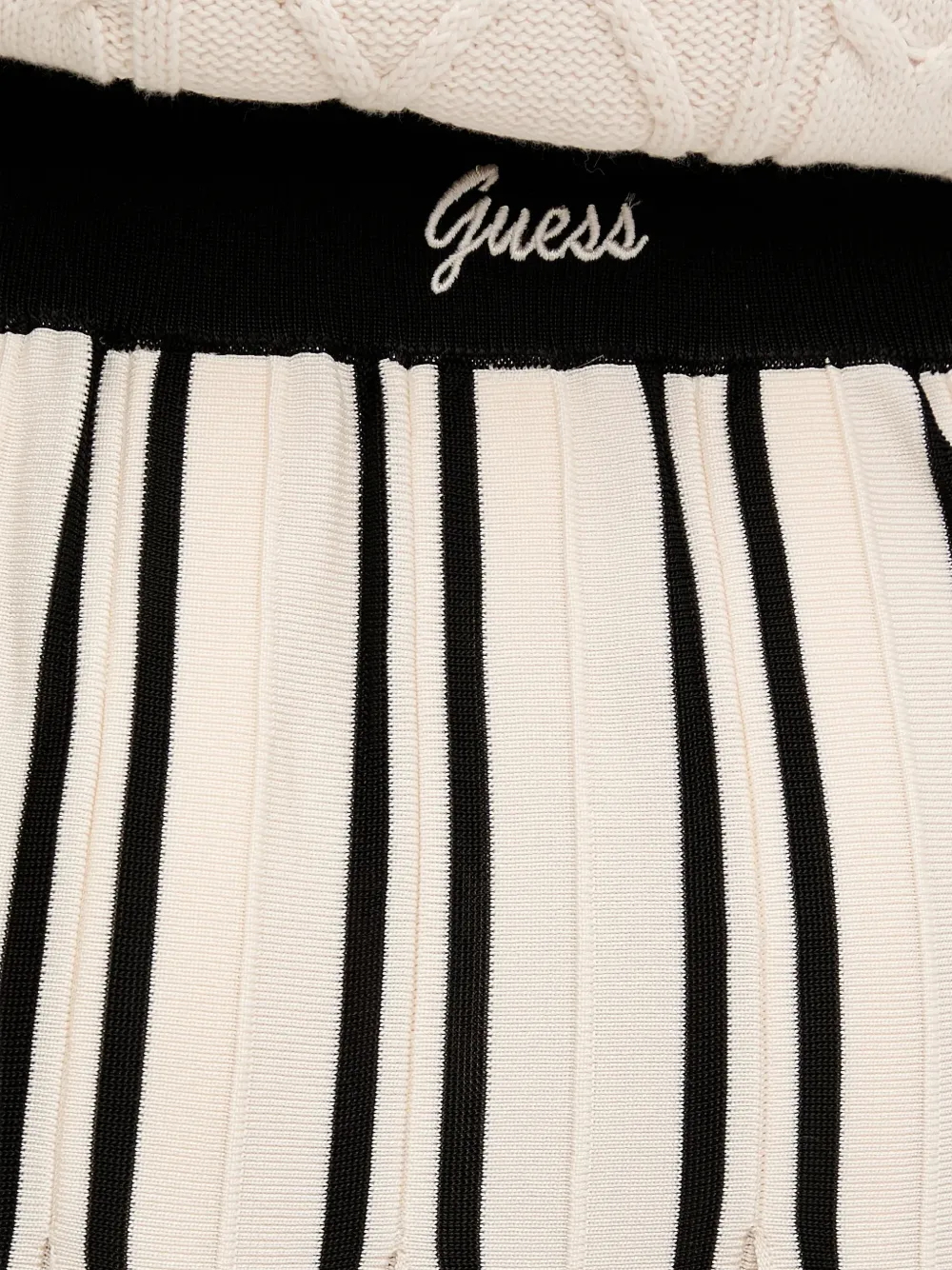 GUESS USA Gestreepte mini-rok met patroon Beige