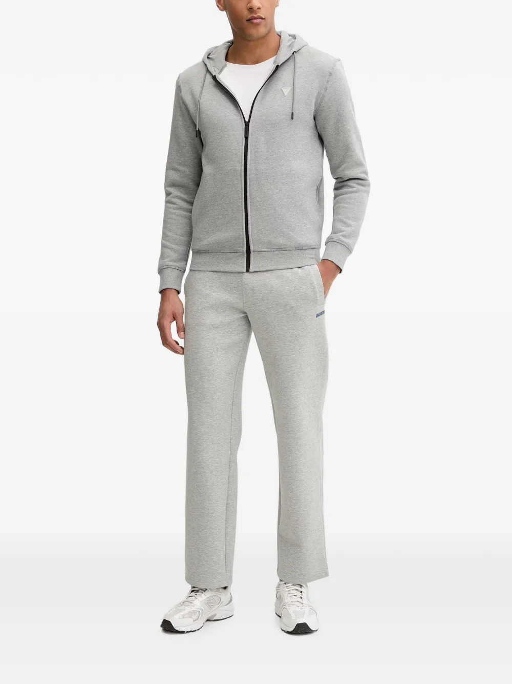 GUESS USA Hoodie met logoplakkaat Grijs