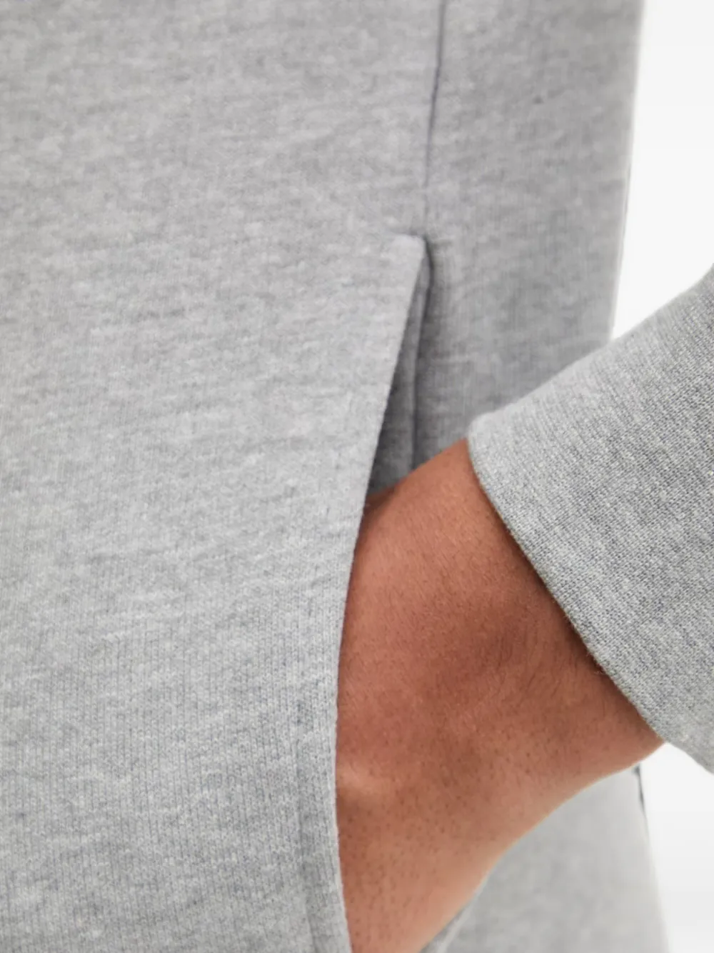 GUESS USA Hoodie met logoplakkaat Grijs