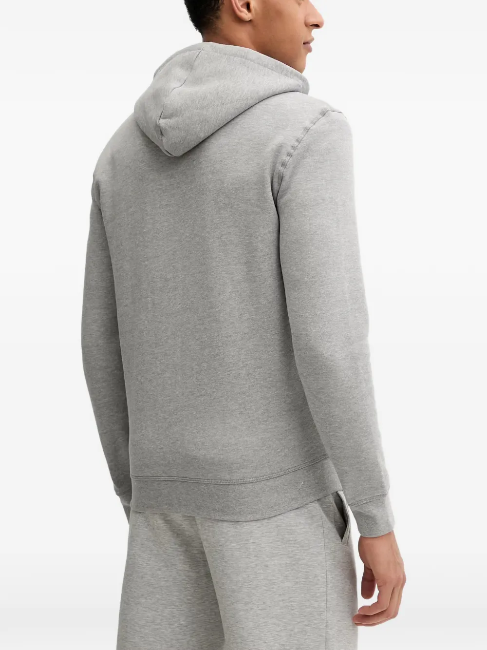 GUESS USA Hoodie met logoplakkaat Grijs