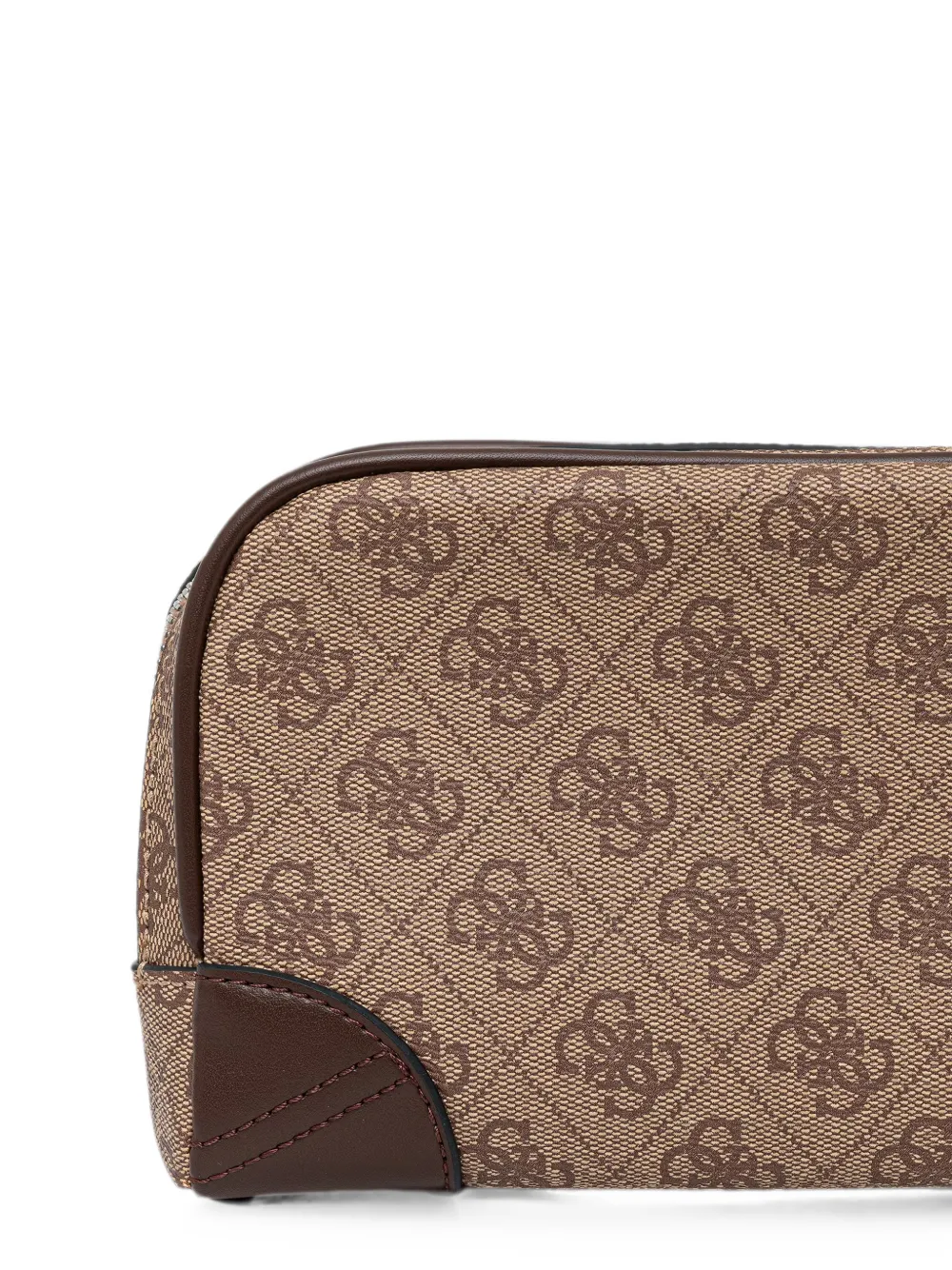 GUESS USA Toilettas met monogramprint Bruin