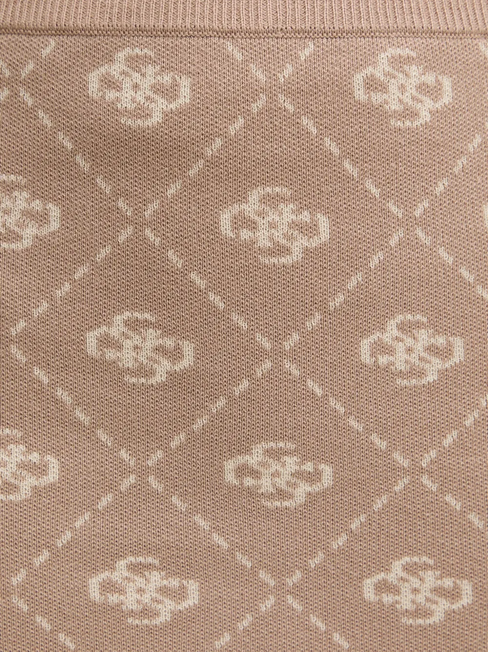 GUESS USA Mini-rok met monogram Beige