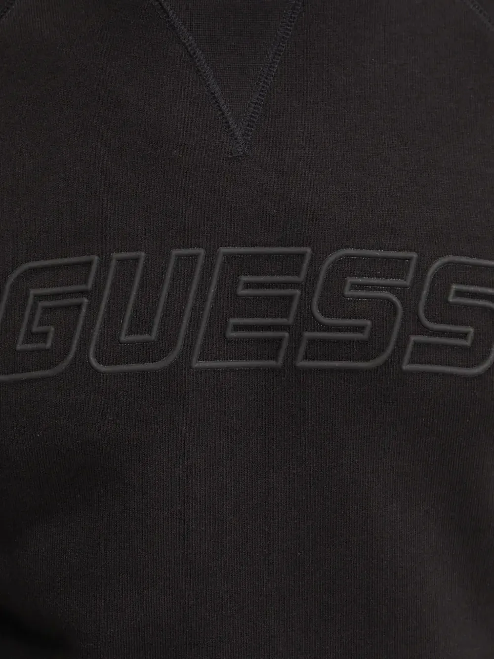 GUESS USA Sweater met logoprint en raglan mouwen Zwart