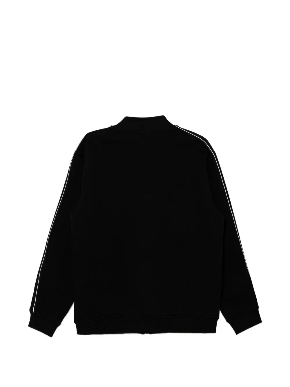guess kids logo-print zip-up sweatshirt Zwart