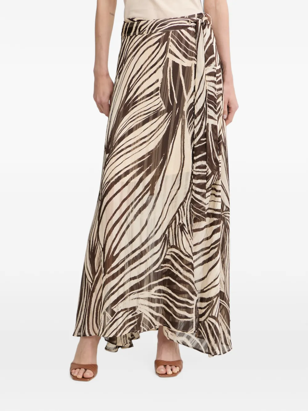 GUESS USA New Romana wrap maxi skirt - Marrone