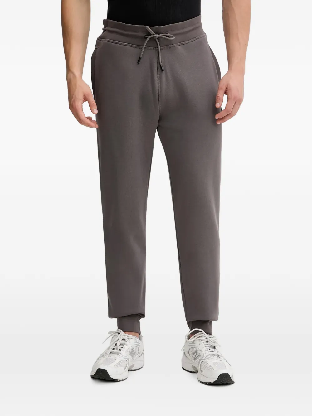 GUESS USA logo-patch drawstring track pants - Grigio