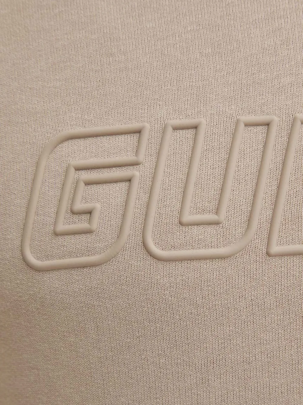 GUESS USA Aldwin trui met raglan mouwen en logo-reliëf Beige