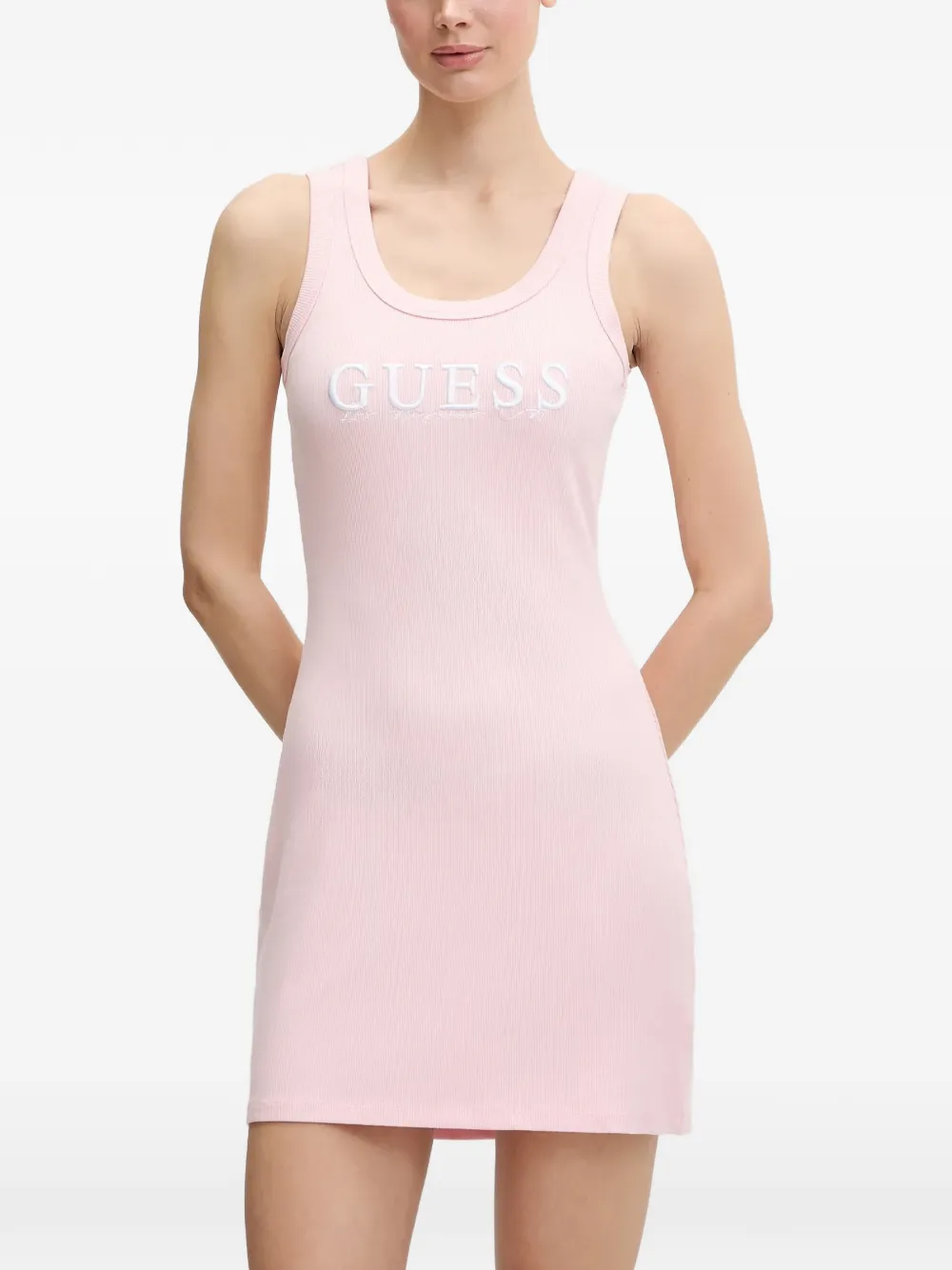 GUESS USA Sunflower Minikleid mit Logo-Stickerei - Rosa