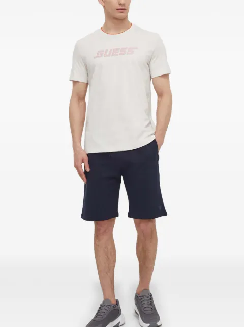 GUESS USA logo-patch drawstring shorts