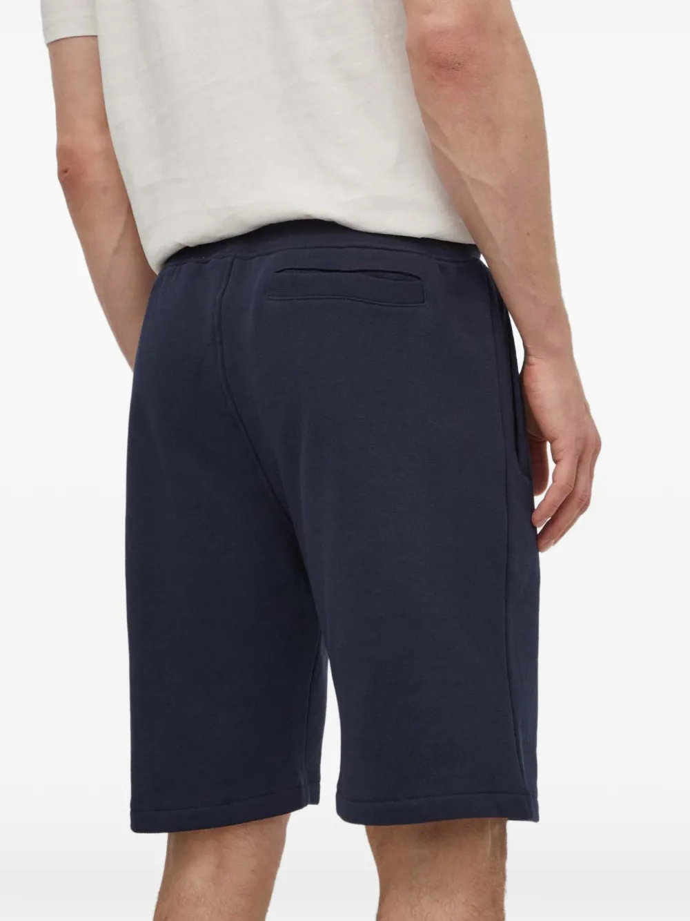GUESS USA Shorts met logopatch en trekkoord Blauw