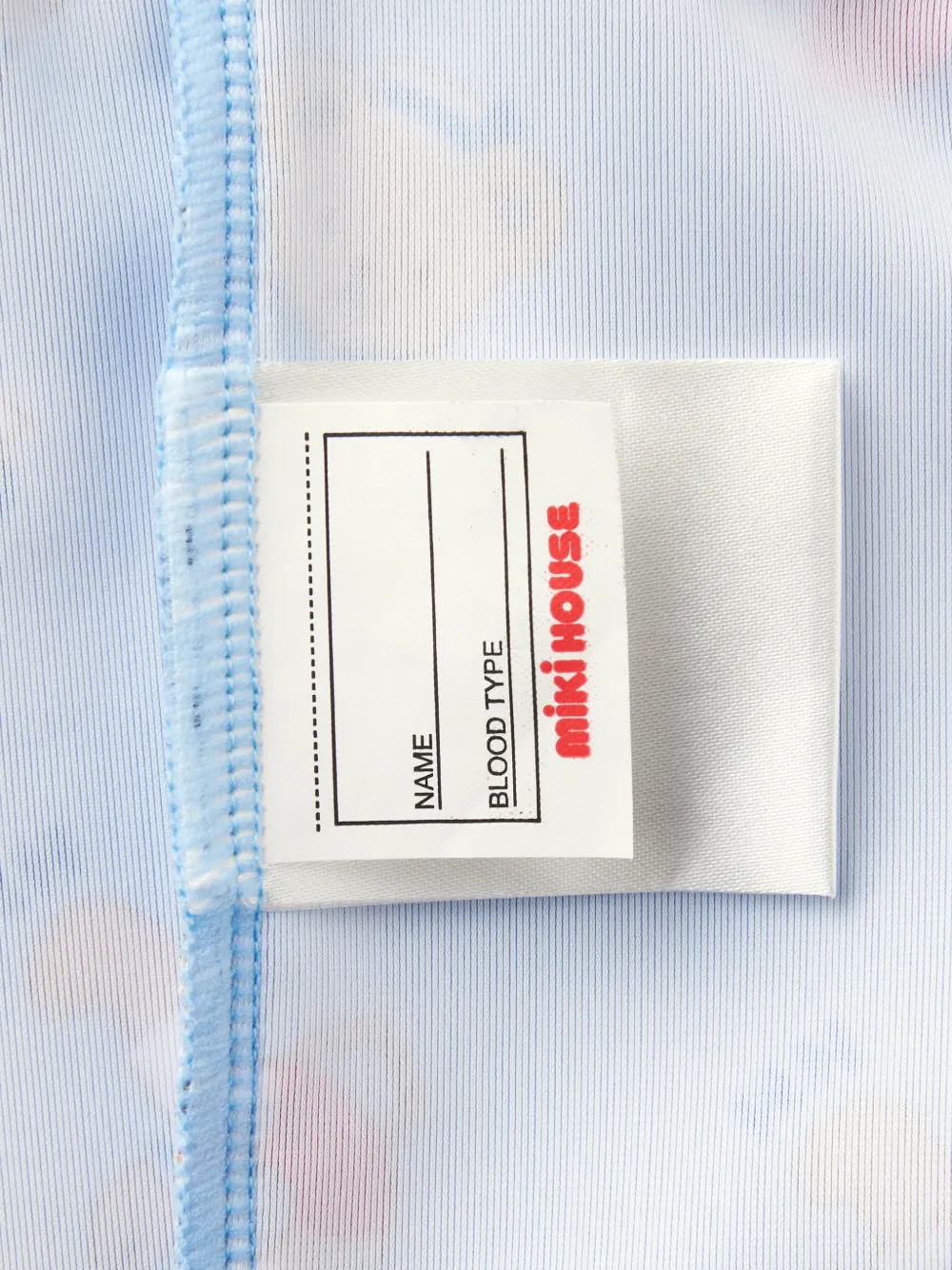 Miki House Gestreepte shorts met beerprint Blauw