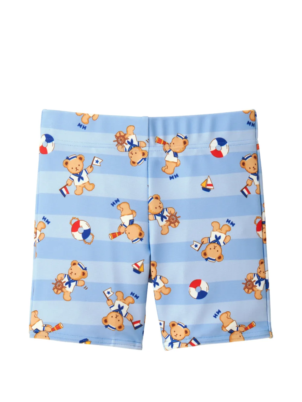 Miki House Shorts a righe - Blu
