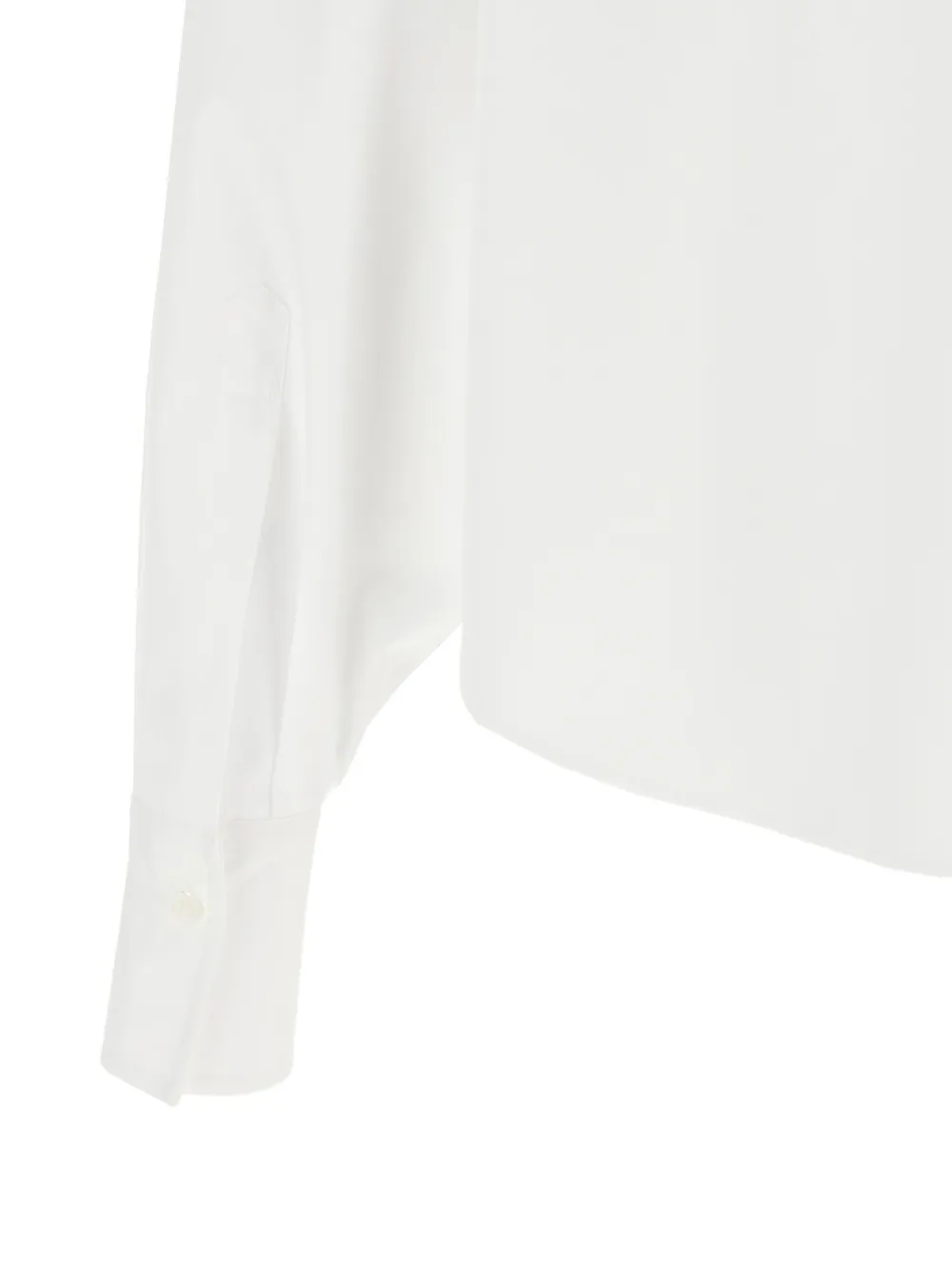 Brunello Cucinelli Cropped blouse met monile afwerking Wit