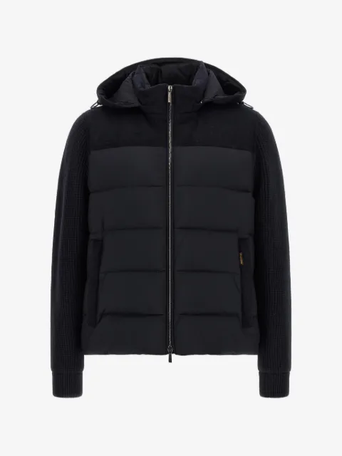 Moorer Allori quilted panel-sleeved down jacket