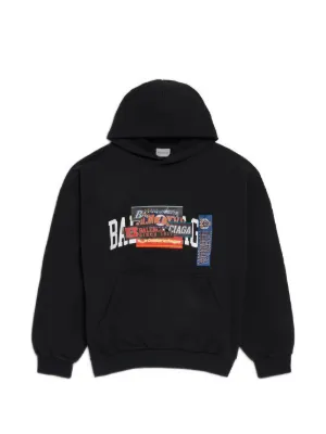 Balenciaga バレンシアガ　ペイント　パーカー Balenciaga ペイント パーカー | ブラック | FARFETCH JP