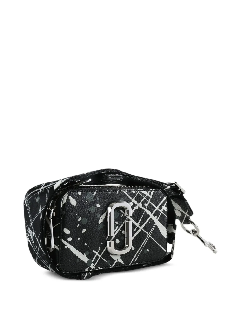 Marc Jacobs The Snapshot crossbodytas met verfspatten Zwart