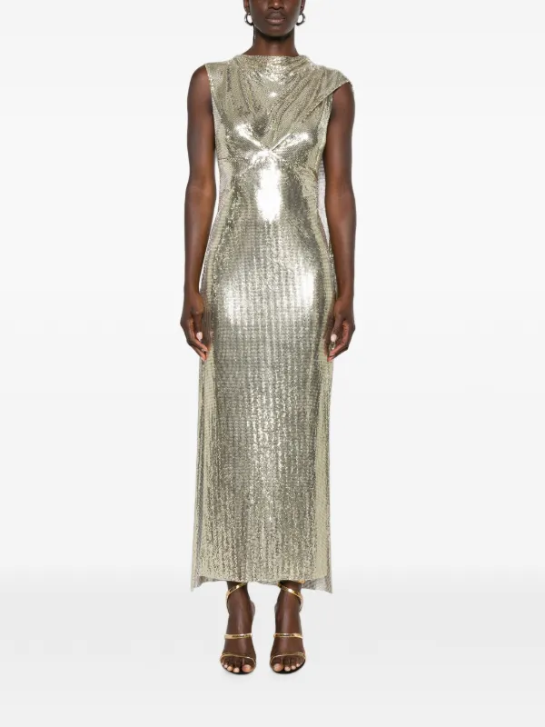 gold chain mail dress Rabanne Draped Chainmail | BEST SELLER TANISI
